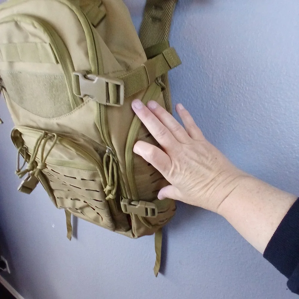 New Tactical Backpack Coyote Tan Laser Cut MOLLE Military Assault Pack 19in